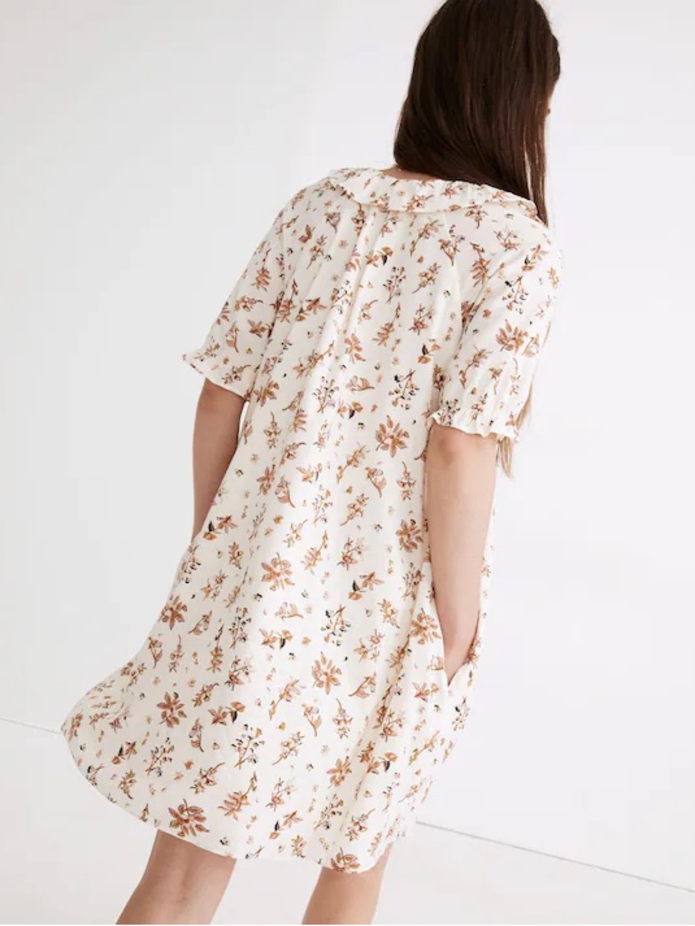 Madewell Ruffle Button-Front Trapeze Dress - Picture 2 of 7